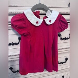 Precious Toddler Dress with White Collar